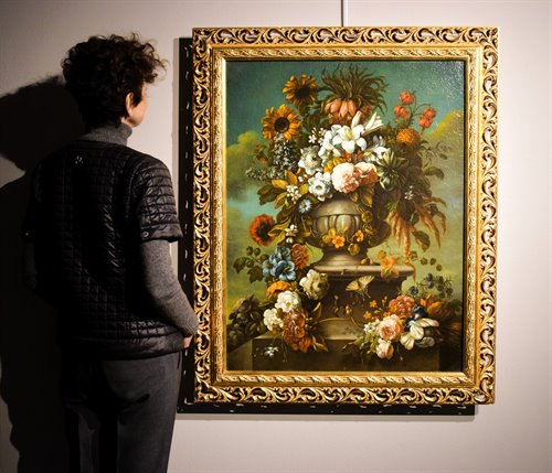 "Nature morte au vase de fleurs"